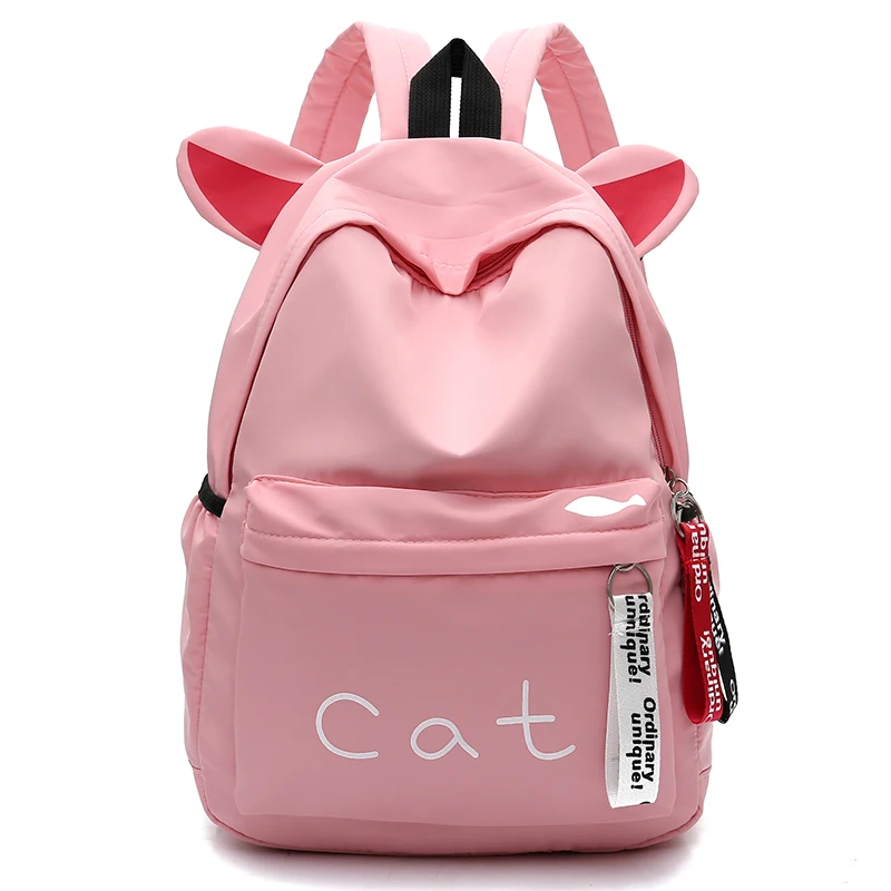

beautiful backpack Campus teenage bag 2019 New cartoon cat ear satchel for college students primary scholbag