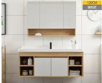 

Bathroom cabinet combination simple modern bathroom mirror cabinet bathroom integrated wash basin vanity bathroom set