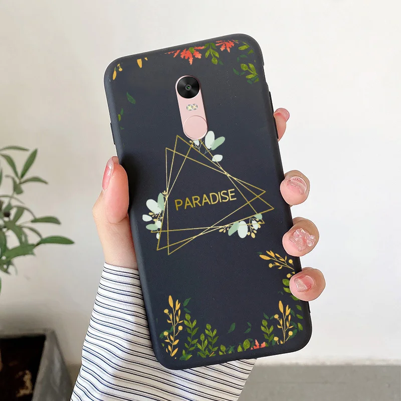Matte Silicone Soft TPU Shell For Xiaomi Redmi Note 4 4x Note 5Pro Note 5A Cartoon Butterfly Shell For Redmi Note5a Phone Cover cell phone lanyard pouch Cases & Covers
