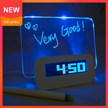 

LED MIRROR DIGIT ALARM CLOCK digital color changing lamp RADIO CONTROL new arrival color changing modern lampbest sell discount