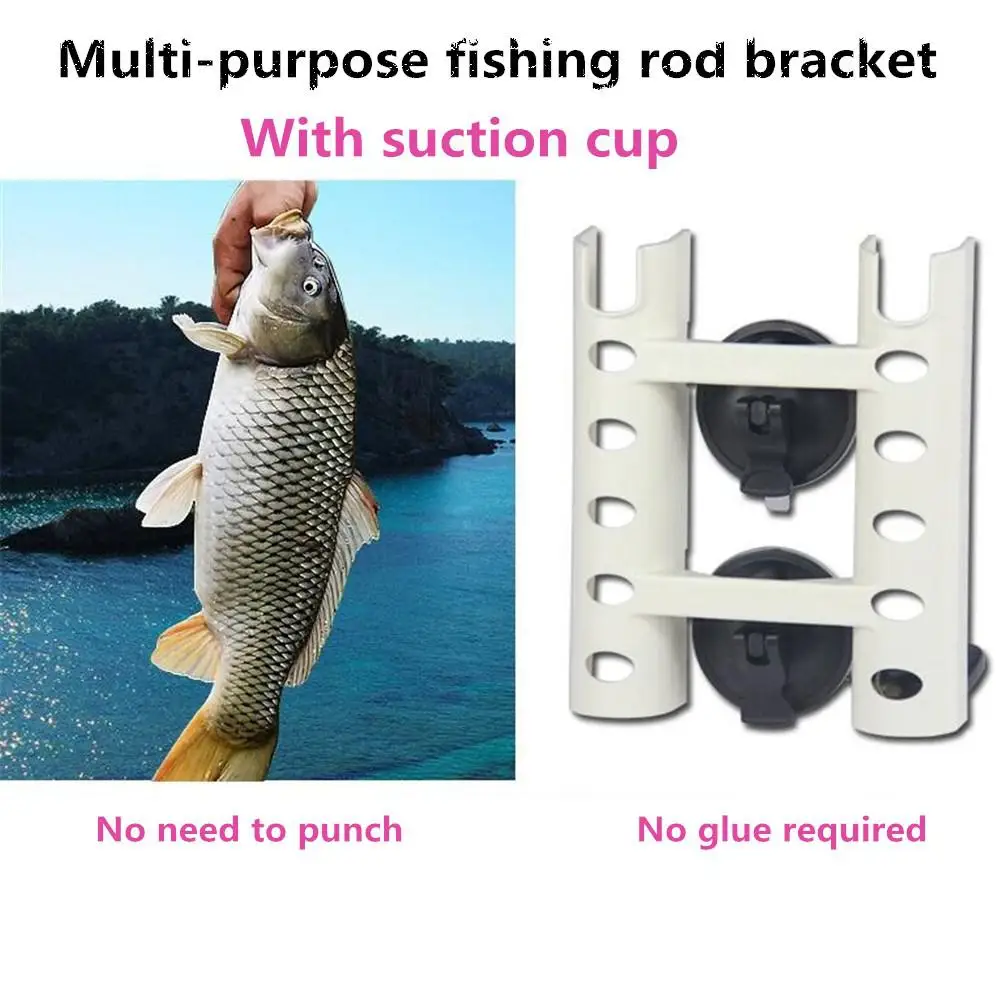 

MeterMall Fishing Gear Rod Bracket Plastic Double-insert Fishing Gear Fishing Box Pole Holder Fitting