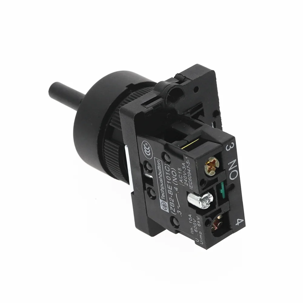 1 шт. XB2 ED21 On/Off 2 позиционный поворотный переключатель NO 10A 600V AC|Выключатели| |