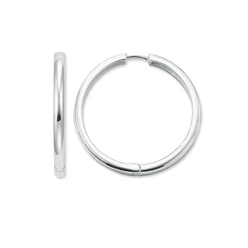 

925 Sterling Silver Concise Big Hoop Earrings Fashion Thomas Style Glam Earring Jewelry Ts Best Soul Earings Gift for Women Girl