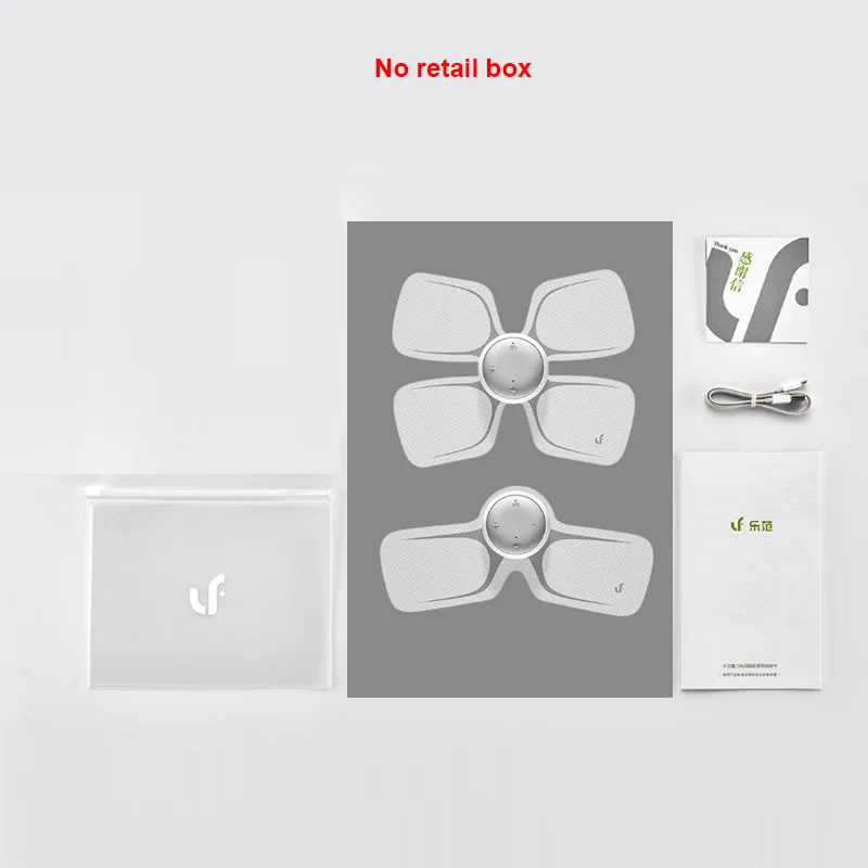 White no box Xiaomi Mijia LF Массажная Волшебная наклейка с четырьмя колесами умный Электрический массажер для расслабления тела работа мышц с приложением Mijia - Color: White no box
