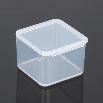 

50Pcs Storage Boxes Clear Rectangle Plastic Small Storage Boxes Boxes Containers for Home Use