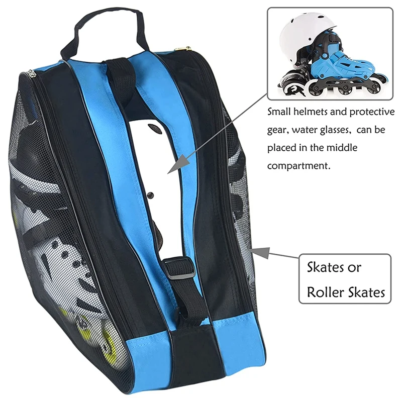 2Pcs Ice Skate Bag Roller Skate Bags 