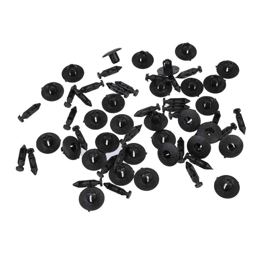 30pcs Bumper Radiator Mounting Plastic Clips Fastener 8mm For Volvo  