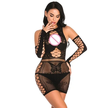 

Women Sexy Lingerie Open Crotch Transparent lady Erotic Lingerie Open Bar Sexy Costumes Underwear Porno Babydolls langerie