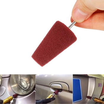 

1PC Novel Car Wheel Sponge Cone Round Metal Hub Polish Buffing Shank Polishing Pad Auto Cleaning Washing Tools Accessories