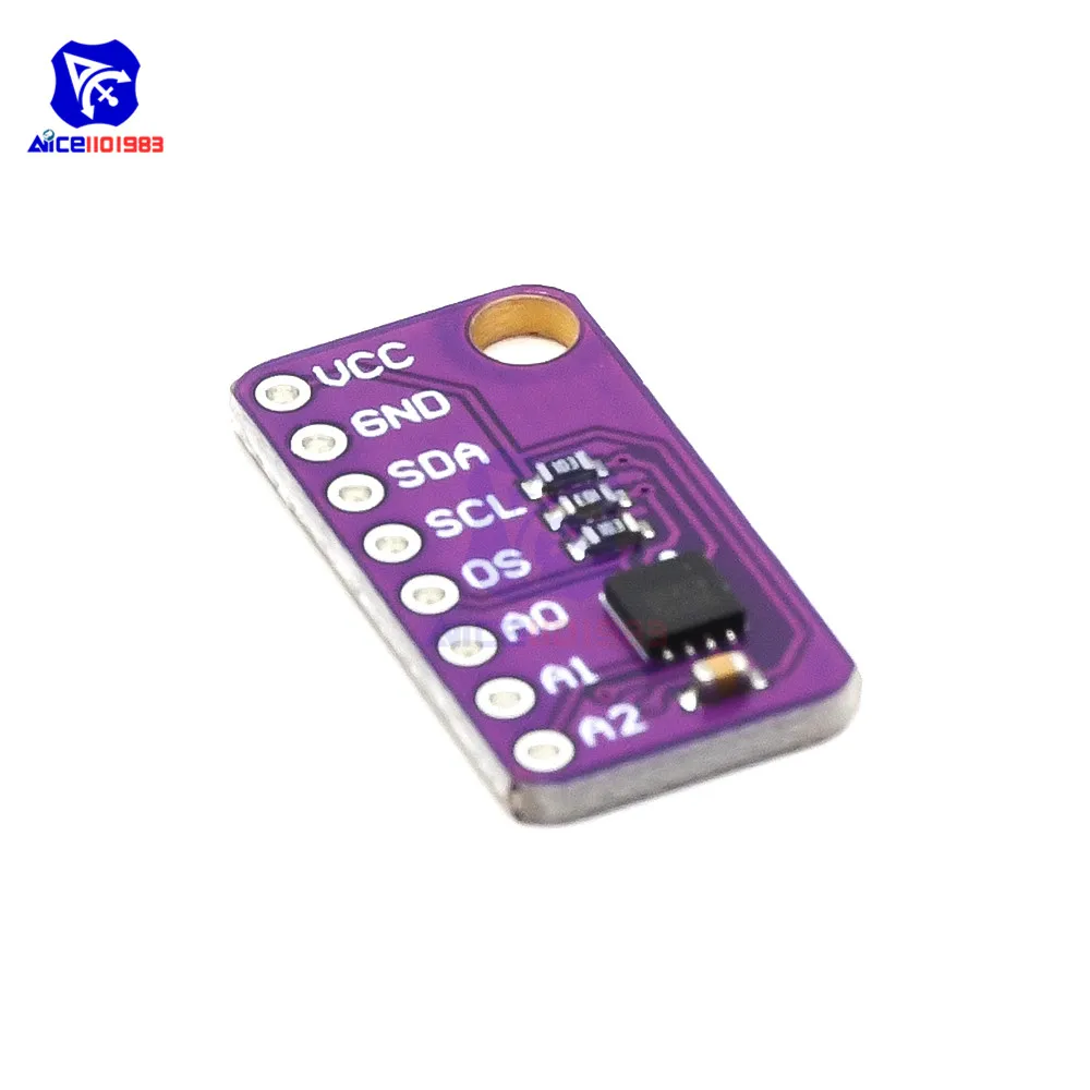 Module De Capteur De Température Corporelle, Interface MAX30205 I2C Haute Précision, Carte De Capteur De Température Du Corps Humain Basse Tension, Plusieurs Fonctions D'alarme De Température