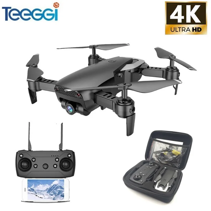 Kopen Teeggi M69 Fpv Drone 4K Met 1080P Groothoek Wifi Camera Hd Opvouwbare Rc Mini Quadcopter Helikopter vs Visuo XS809HW E58 X12
