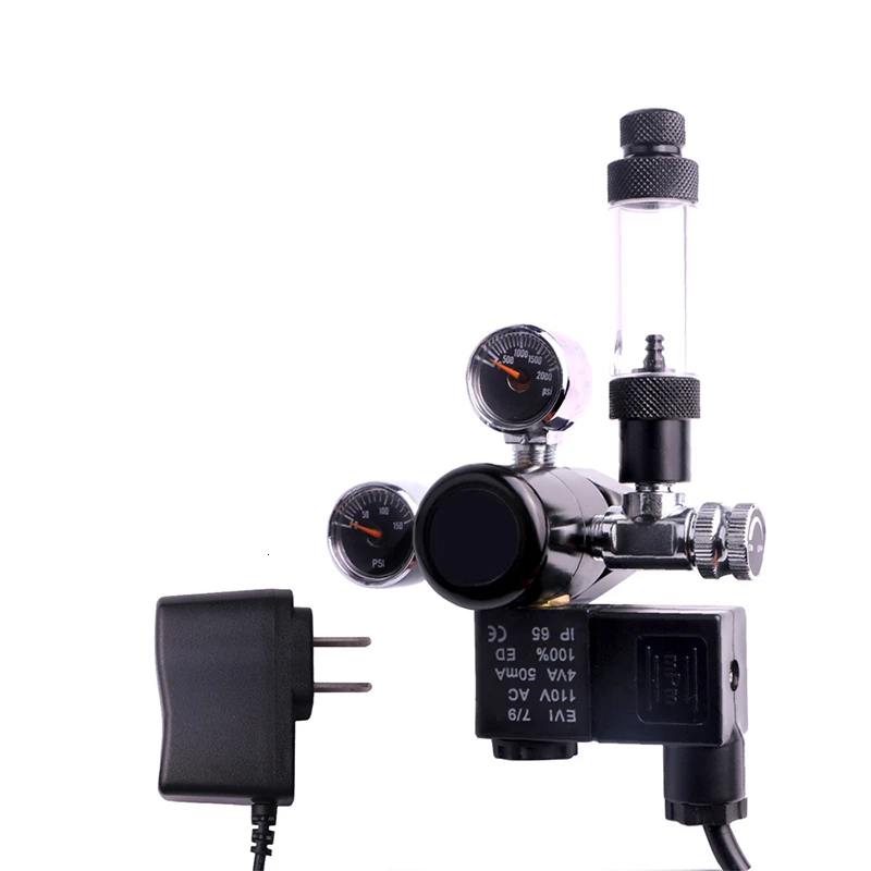 

Aquarium CO2 Regulator with DC Solenoid Valve And Bubble Counter