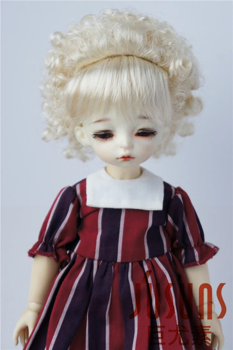 

JD072 1/6 1/4 1/3 Pretty Curly Doll Wigs YOSD MSD SD Doll Accessories Size 6-7inch 7-8inch 8-9inch Doll Hair