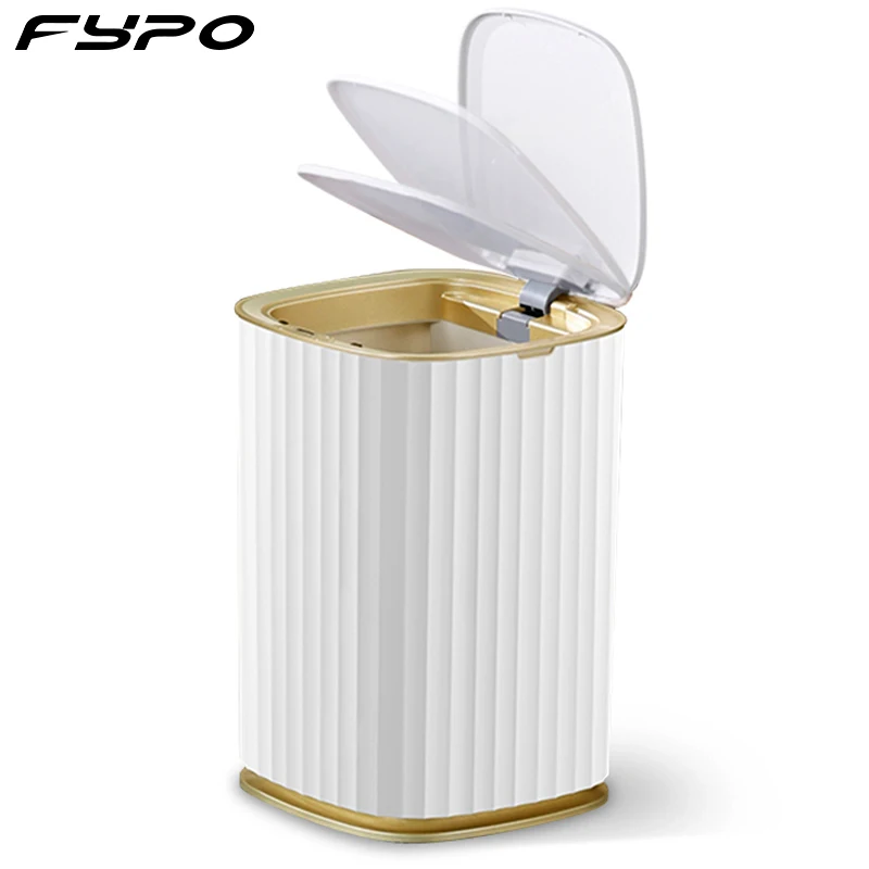 

Automatic Sensor Trash Can, Rubbish Bin,12/15L Touchless Infrared Motion Sensor Bin with Lid - Waste Bin for Kitchen & Toilet