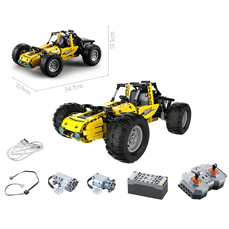 522 шт. 2 4 ГГц Technic City RC вездеход внедорожник Грузовик гоночный строительные блоки
