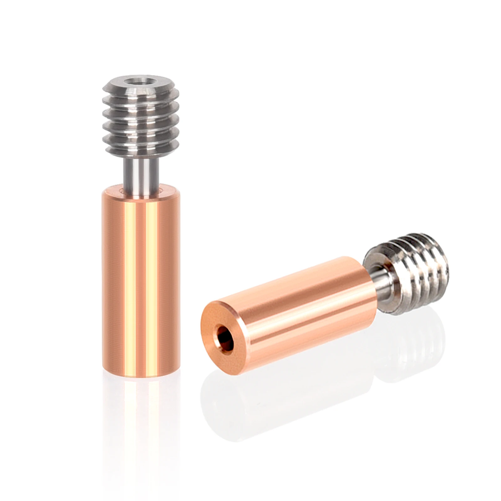 Extrusora Todo o Heatbreak do Metal Liga de Titânio Garganta do Aço Inoxidável para a Elevação Mk8 Hotend Ender3 v2 3d Printer Parts Biqu-h2 - Imagem 5