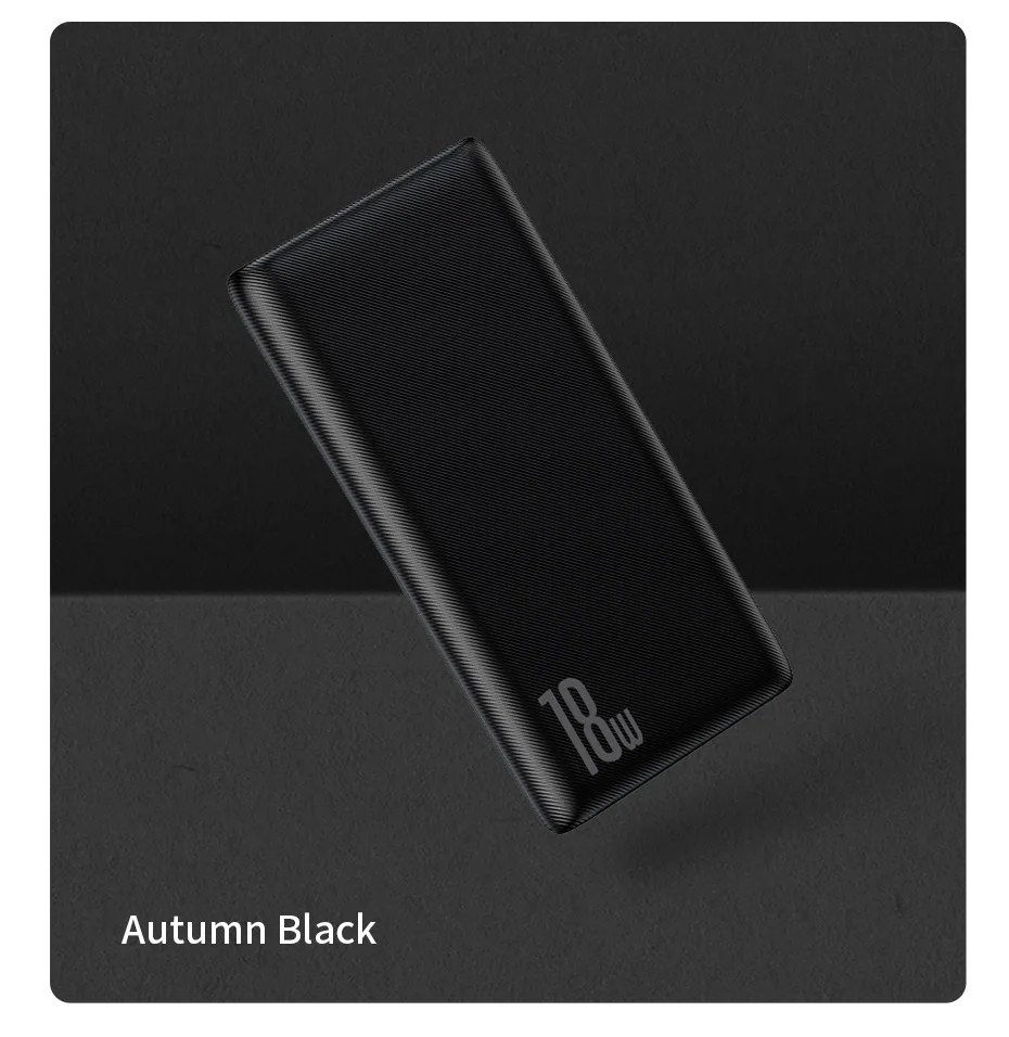 Baseus power Bank 10000 мАч Быстрая зарядка 3,0 USB PD Быстрая зарядка QC3.0 PD3.0 портативное Внешнее зарядное устройство для Xiaomi Mi 9