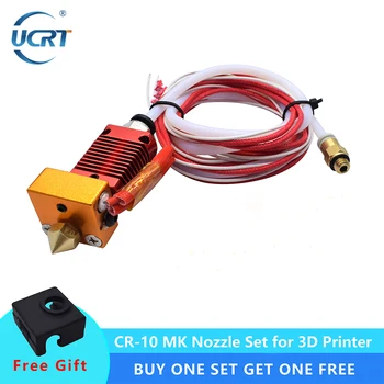 

UCRT Ender-3/CR-10 1.75mm J-head Hotend kit Aluminum Heat Block with Heater Thermistor For 3D Printer With 0.4mm Nozzle Part