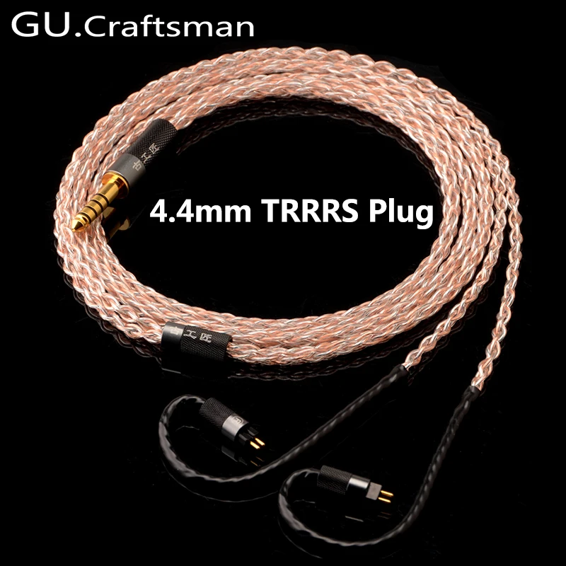 GUCraftsman 5n OFC медь 0,78 мм 2Pin TFZ ZS KXXS LCDi4 оригинальная JH11/JH3X pro ve6 XControl a12t/u12 кабель для наушников