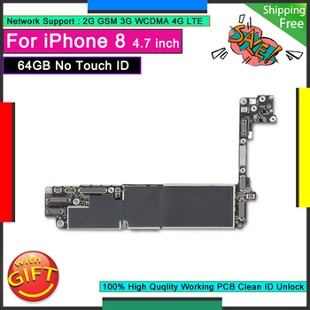 

Original Logic Board For IPhone 8 Motherboard 64GB NO Touch ID Without Home Button Unlock Tested Function Good Working Mainboard