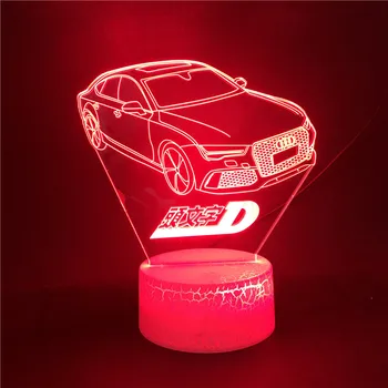

Smart Phone Control Initial D Unique The Japanese Anime Touch Sensor Multi-color LED Night Light Best Selling Color with Remote