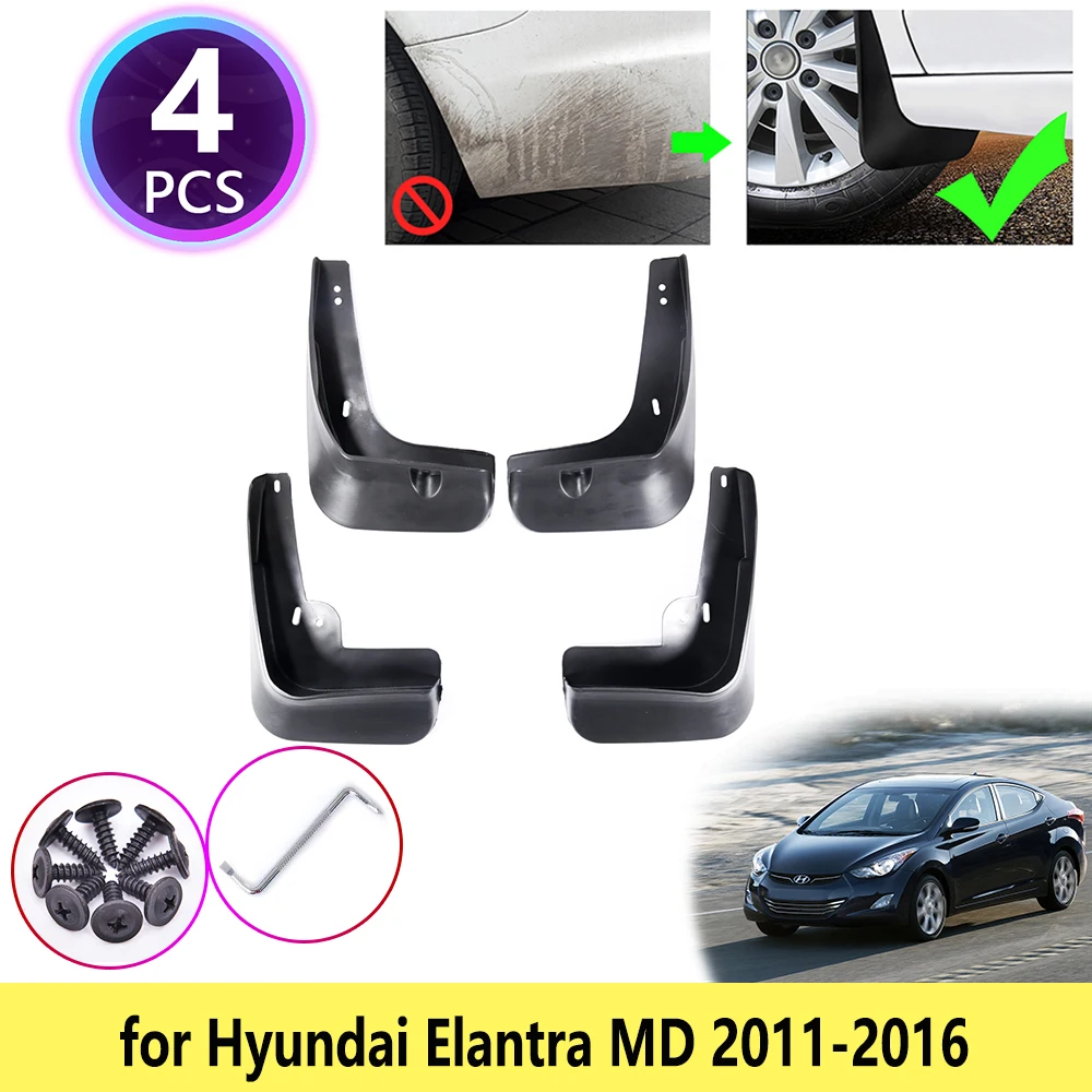 Брызговики брызговики облицовочные автомобильные аксессуары для Hyundai Elantra MD 2011