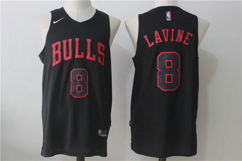 Баскетбольные Майки Chicago Zach LaVine LORI Markkanen для мужчин, красные, белые, черные, camiseta maillot BHR01 - Цвет: AS PICTURE