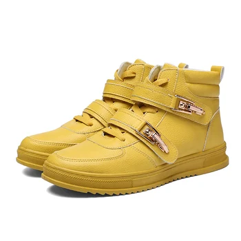 

Fashion men's sneakers high-top brand flats men's casual trainers Korean casual men's boots breathable comfortable large size