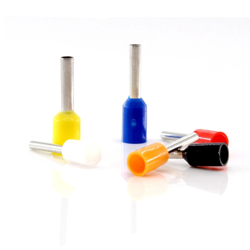 Insulated Cord End Terminal Crimp 1000pcs/Pack Terminal Connector Wire Connectors Electrical Connectors Plug Soldering Terminal Crimp Caps