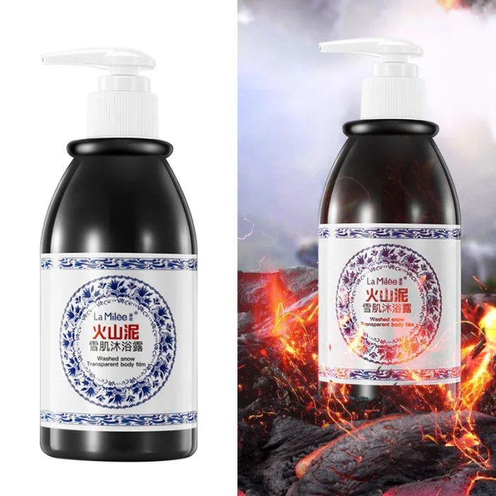 Volcanic Mud Body Wash 250ml Whitening Exfoliating Moisturizing Body Bathing Cream HJL2019