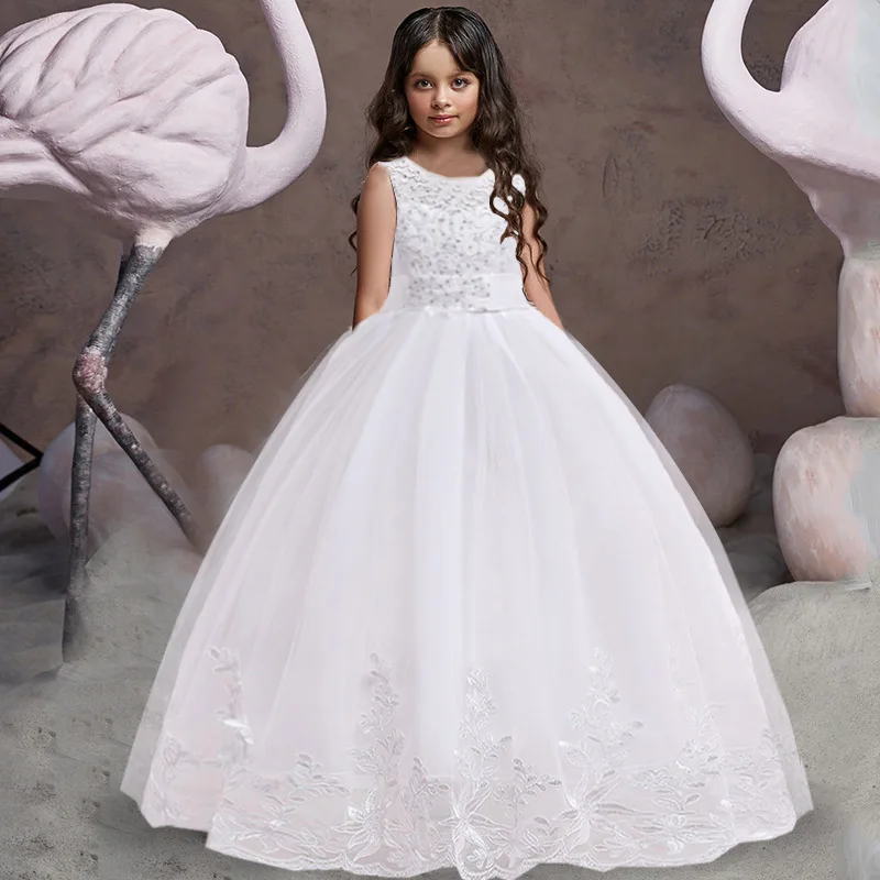 Christmas Girls Long Bridesmaid Dress 10 12 Years