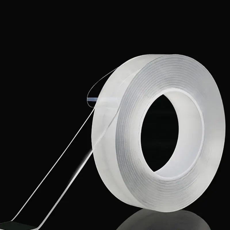 Thickness 1MM Обустройство дома двухсторонняя лента нано прозрачная без следа акриловая лента повторное использование водонепроницаемая клейкая лента - Цвет: Thickness 1MM