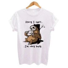 Special Offers Cartoon sloth Print Women t shirt 2019 Plus Size Casual Short Sleeve O-Neck t-shirt Cute style Tumblr tshirts camiseta mujer Special Offers Cartoon sloth Print Women t shirt 2019 Plus Size Casual Short Sleeve O-Neck t-shirt Cute style Tumblr tshirts camiseta mujer