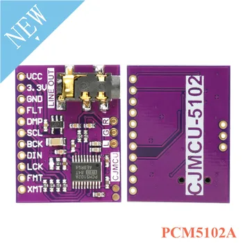 

PCM5102 PCM5102A DAC Sound Card Board pHAT 3.5mm Decoder Stereo Jack 24 Bits Digital Audio Module for Raspberry Pi Beyond