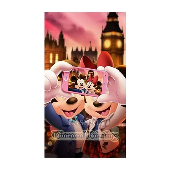 

EASHRU Mickey Love Photo Large Diamond Painting Cross Stitch Full Square Drill Diamond Embroidery Needlework Home Decor PT4246