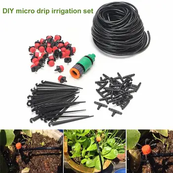 

25m DIY Micro Drip Irrigation System Garden Self Watering Hose Drippers Set