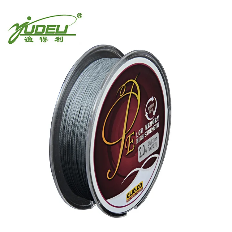 

Yu de li High Quality Dyneema 100 m pe Series Monochrome Woven Fishing Line FireWire Long-term Production Supply