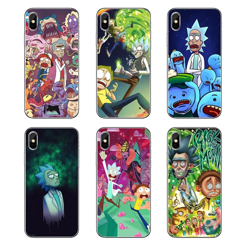 For Xiaomi Mi A1 A2 5X 6X 8 lite SE Pro Max Mix 2 2S 3 Mi5 Mi5S Phone Skin Cover Family Love Rick And Morty Cartoon SPACE NEBULA |