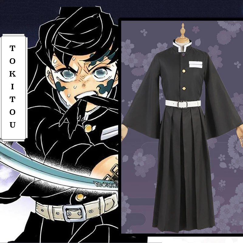 

Anime Comic Demon Slayer Kimetsu No Yaiba Cosplay Costumes Tokitou Muichirou Cosplay Costume Men Cloth Blade Of Demon Kimono