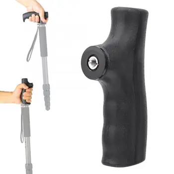 

Multifunctional Monopod Crutches Head Trekking Pole Walking Stick Handle Accessory Universal for 1/4 inch 3/8 inch Screw
