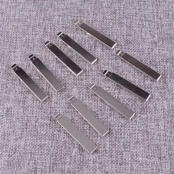 

CITALL 10pcs Silver Flip Blank Uncut Key Blade 54 Fit For Citroen Peugeot HU83 Remote B-Series