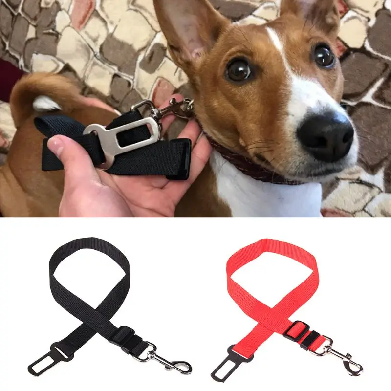

2 Pcs/set Dog Car Seat Belt Portable Adjustable Pet Retractable Safety Strap