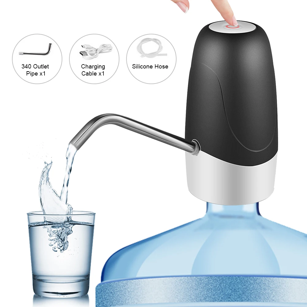 Бытовой автоматический диспенсер для воды Bott светодиодный ручной пресс для воды интеллектуальный портативный диспенсер для воды светодиодный usb-дисплей - Цвет: style C-black