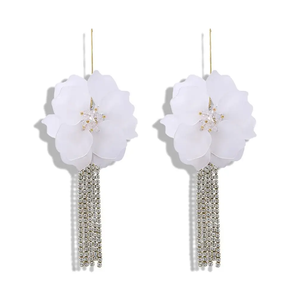 11 Best lady White Raffia нанизанные бисером серьги ювелирные подарки ручной работы Мульти Дизайн Свадебные висячие серьги с кисточками для женщин вечерние Bijoux - Окраска металла: 11