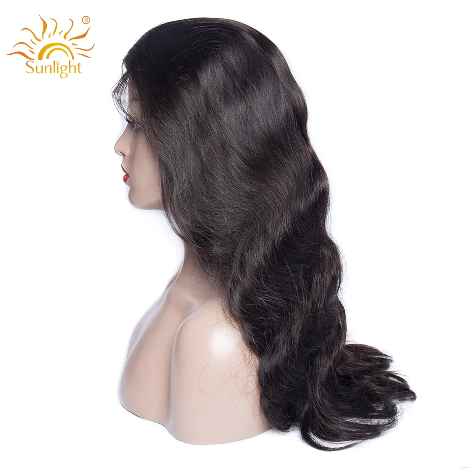 13x4 Body Wave Wig Lace Front Human Hair Wigs Pre Plucked For Women Sunlight Brazilian Remy Short Human Hair Wigs