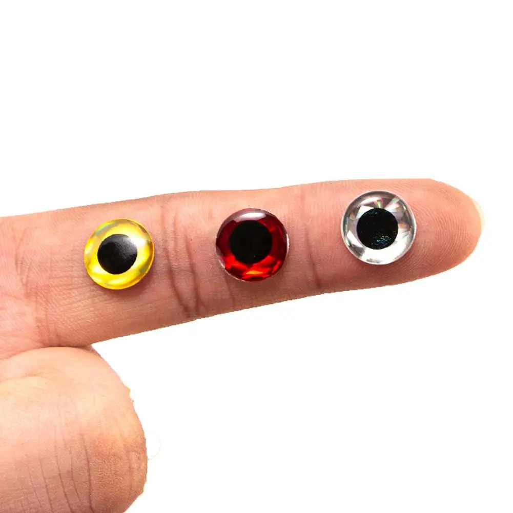 

New 500pcs/set 3D Artificial Fish Eyes Fishing Lure Eyes 4mm 3D Simulation Fish Eyeball