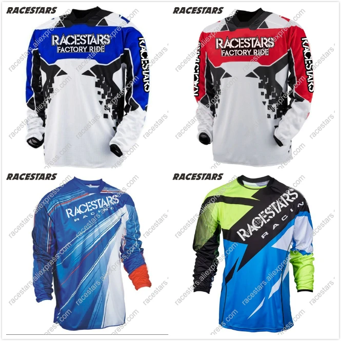 RACESTARS Jeresy Горные Джерси MTB внедорожный длинный мотоцикл длинная велосипедная