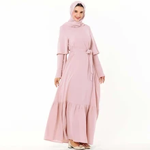 Арабская абайя кафтан Дубайский Мусульманский платье хиджаб турецкие платья Рамадан Исламская одежда для женщин Caftan Grote Maten Dames Kleding