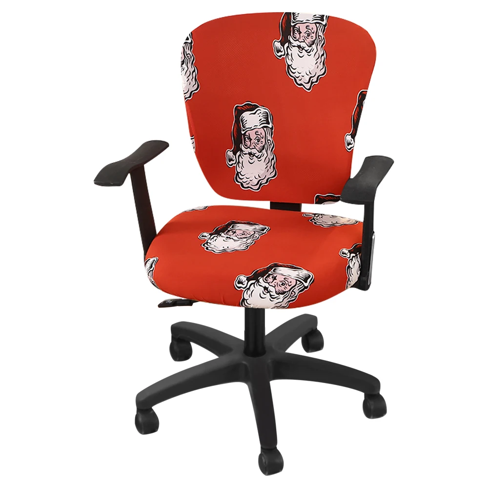 1/2/4/6 шт. офисный чехол на компьютерное кресло год моющийся Декор спандекс эластичный поворот шарнирного соединения чехлы на стулья эластичный чехол