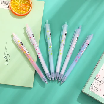 

1pc 0.5mm Kawaii Press Gel Pen Stationery Creative Cute Simple Small Fresh Gel Pen Set Bullet School Supplies Random